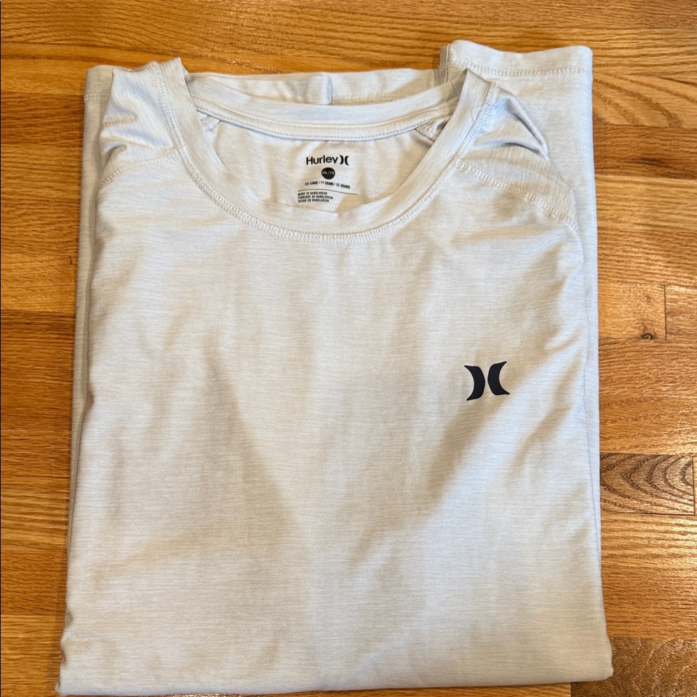 Hurley Men's Light Gray Short Sleeve Tee